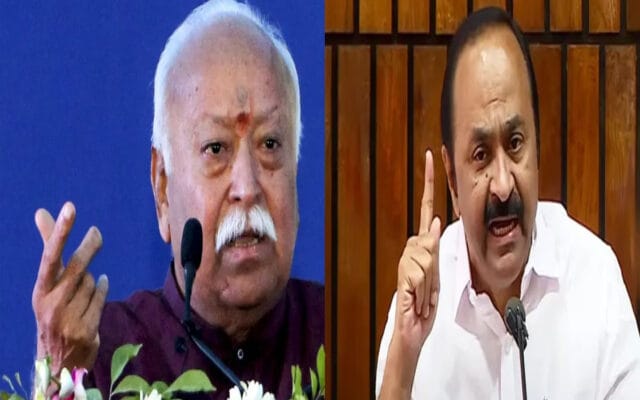 മോഹൻ ഭാഗവതിന്റെ പരിപാടിയിൽ കേരളത്തിലെ വി.സിമാർ; ‘കാവിവൽക്കരണമെന്ന്’ എം.വി ഗോവിന്ദൻ, പ്രതികരണവുമായി മുഖ്യമന്ത്രി; സംഭവം സംസ്ഥാനത്ത് കടുത്ത രാഷ്ട്രീയ വിവാദത്തിന് വഴിവെക്കുന്നു