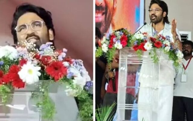 വിജയ്ക്ക് പിന്നാലെ ധനുഷും!  രാഷ്ട്രീയ പ്രവേശന അഭ്യൂഹങ്ങൾക്ക് വഴിവെച്ച് നടൻ ധനുഷിന്റെ പ്രസംഗം; ആരാധകരോട് സാമൂഹിക സേവനത്തിന് ആഹ്വാനം