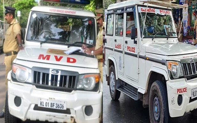 ‘പിഴയടിച്ചാൽ കേസ് വരും!’ പോലീസും എം.വി.ഡി.യും നേർക്കുനേർ; പോലീസ് ജീപ്പിന് പിഴയിട്ട് മോട്ടോർ വാഹന ഇൻസ്‌പെക്ടർ, ഇൻസ്പെക്ടർക്കെതിരെ ജാമ്യമില്ലാ കേസുമായി പോലീസ്!