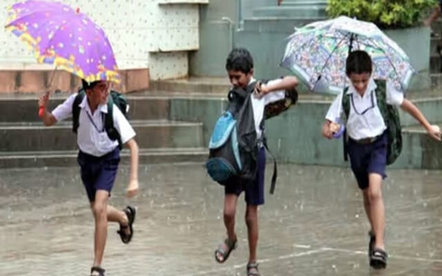 കനത്ത മഴ 6 ജില്ലകളിൽ വിദ്യാഭ്യാസ സ്ഥാപനങ്ങൾക്ക് നാളെ അവധി