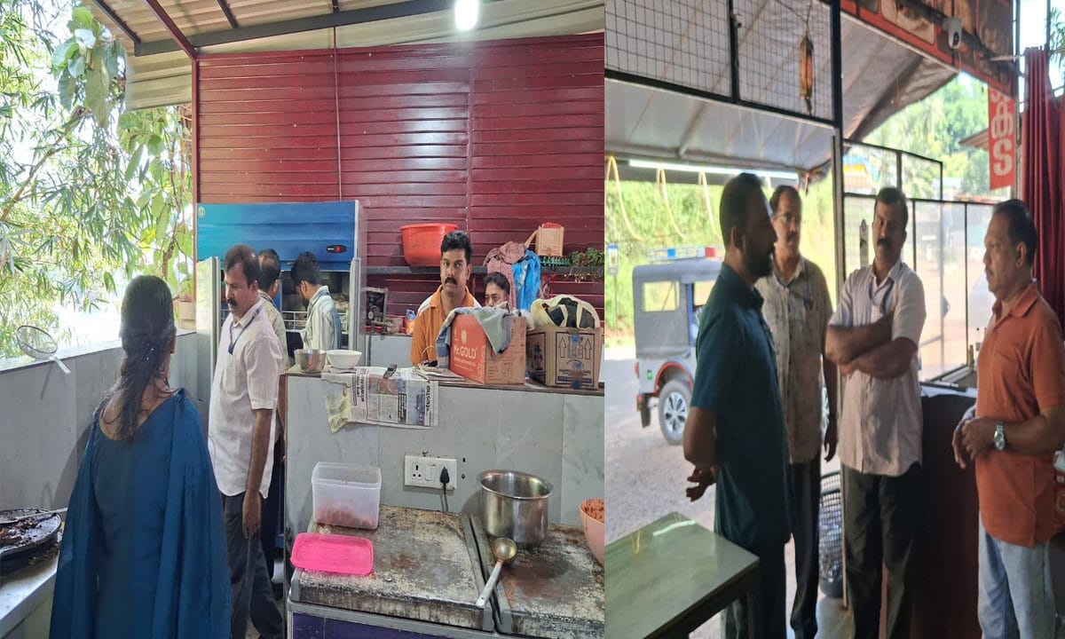 ആരോഗ്യവകുപ്പിന്റെ മിന്നൽ പരിശോധന: പഴകിയ ഭക്ഷണം പിടിച്ചെടുത്തു; 2 സ്ഥാപനങ്ങൾക്ക് നോട്ടീസും പിഴയും; ശുചിത്വ പരിശോധന കർശനമാക്കി പായം പഞ്ചായത്തിലെ ആരോഗ്യവകുപ്പ്