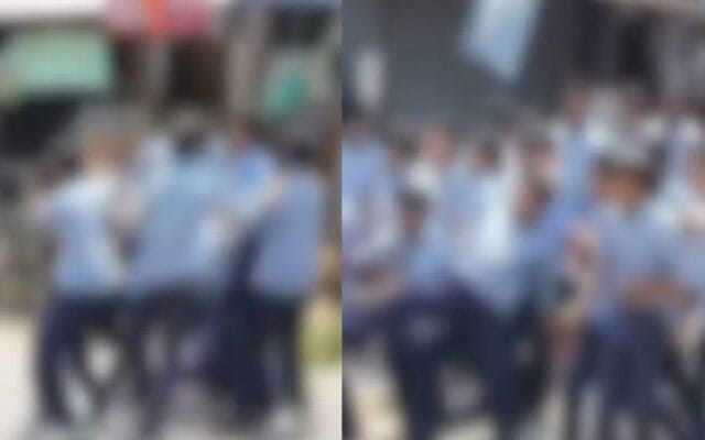 റീൽസ് ചിത്രീകരണത്തെച്ചൊല്ലി തർക്കം: വെള്ളിയൂരിൽ സ്കൂൾ വിദ്യാർഥികൾ നടുറോഡിൽ ഏറ്റുമുട്ടി